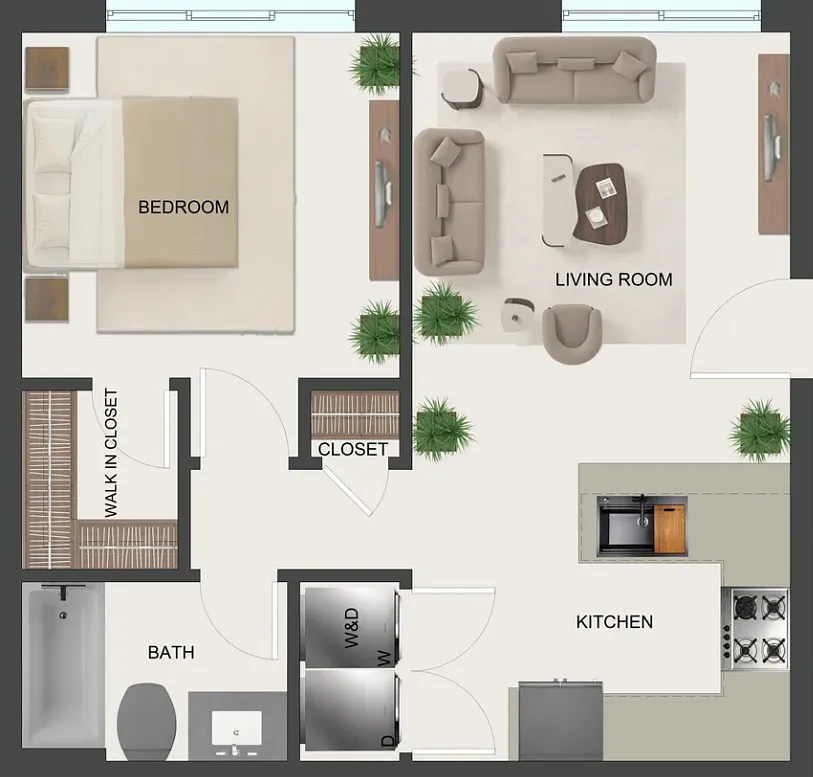 1 bed, 650 sqft, $1,350 — Photo 2