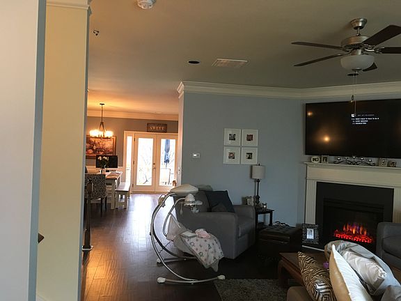 View living into kitchen