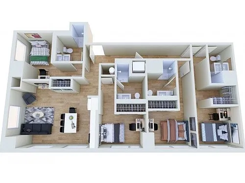 Floor plan 4x4 Select