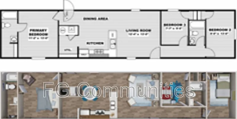 3 bed, 2.0 bath, $1,375 — Photo 2