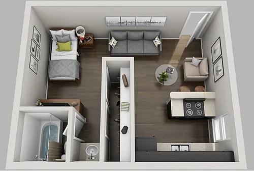 Floor plan TDR Studio 377