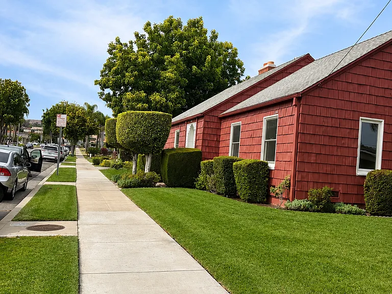 Outside