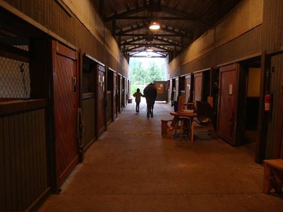 main horse barn