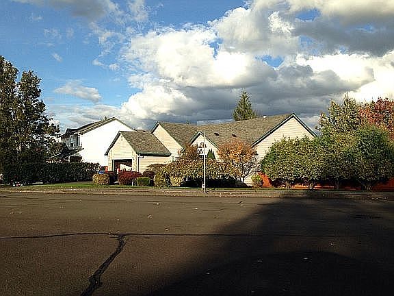 Front of house, wide corner