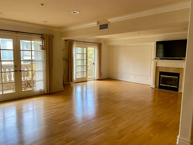 TV mounted and included, but can be removed if you choose to bring your own.