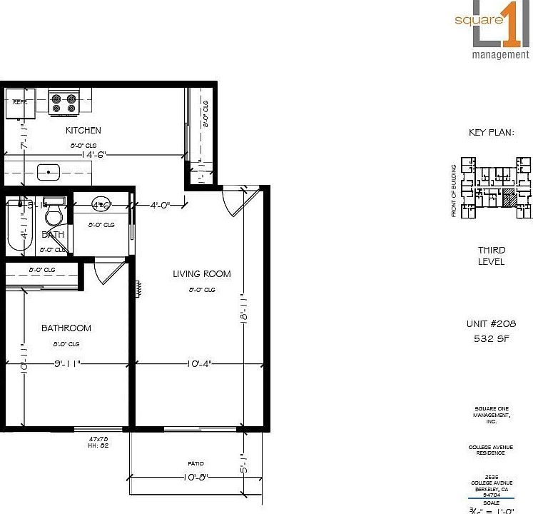 1st image of 2535 College Ave APT 208