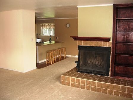 Living room with Kitchen