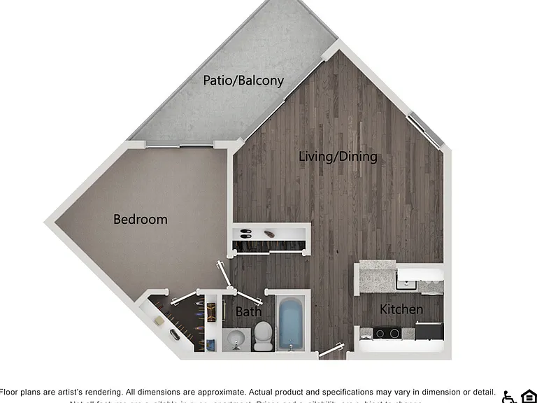 1 bedroom 1 bath - 668 square feet 1 bedroom 1 bath - 668 square feet