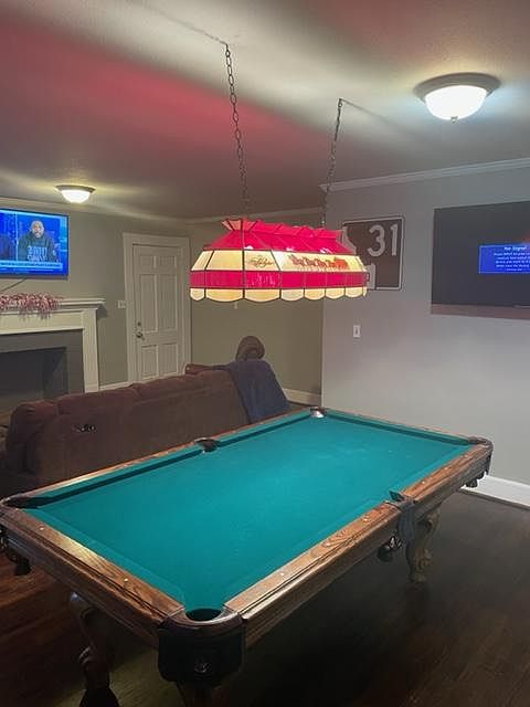 Pool table and furniture stay unless you want removed.