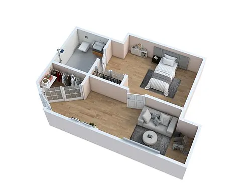 Floor plan One Bedroom