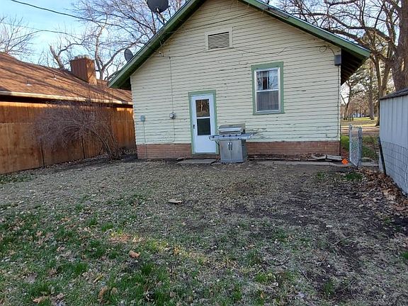 Backyard and back entrance.