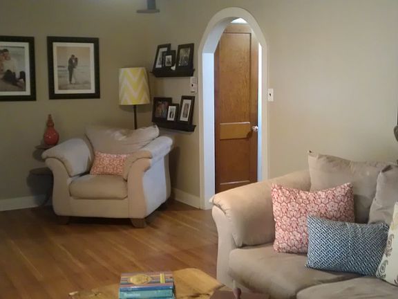 Living room reading area