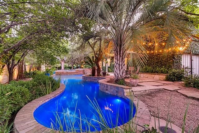 Resort style living everyday.  This pool is magnificent!