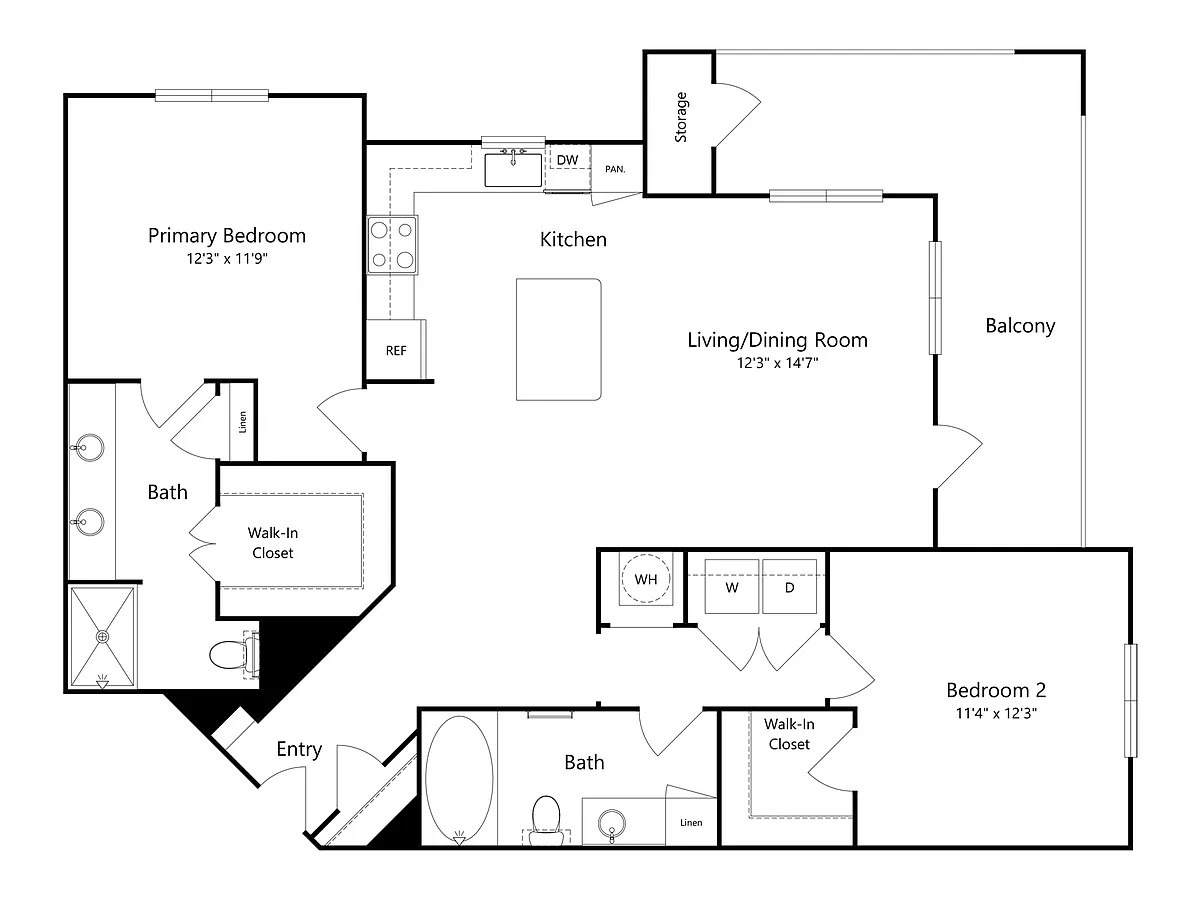 Floor plan B3