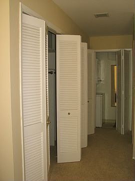 double double closets/laundry
