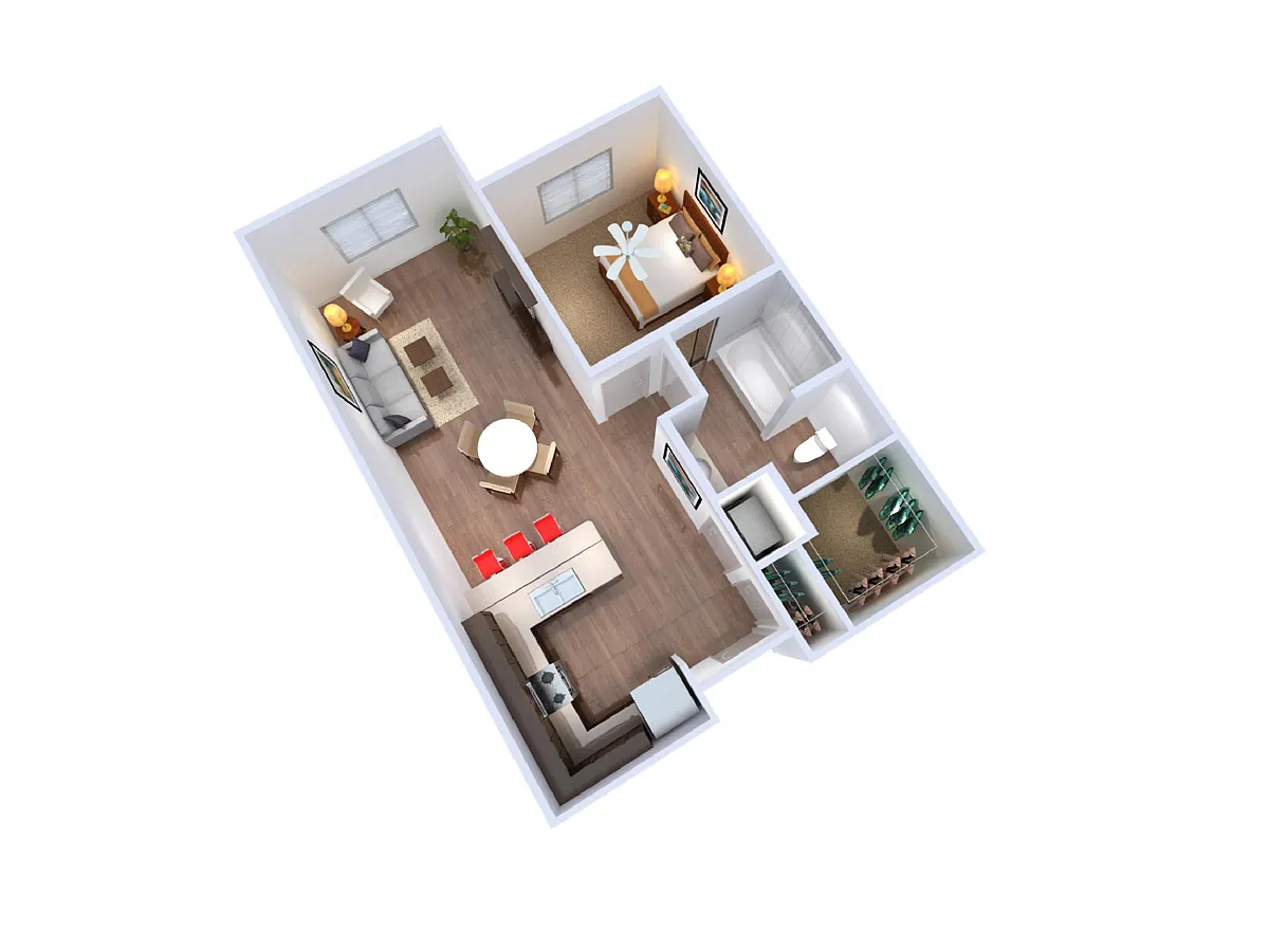 Floor plan 1B