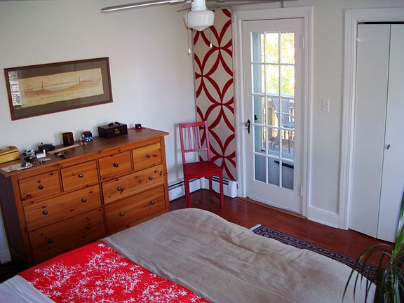 master bedroom with access to porch