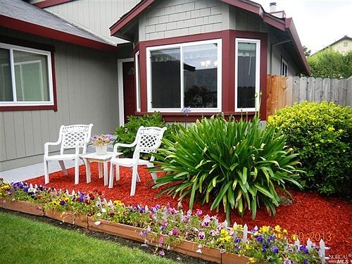 Landscaped front yard