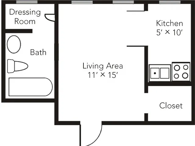 Floor plan Studio