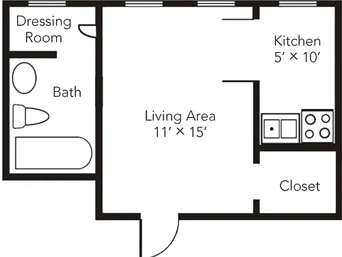Floor plan Studio