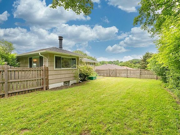 Fully fenced back yard