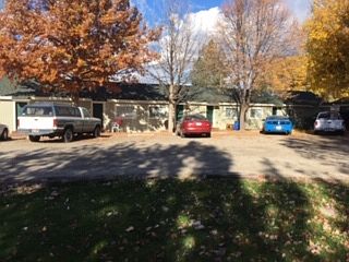 front of 5 plex row houses