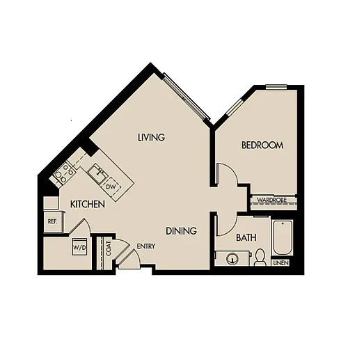 Floor plan Plan 1B