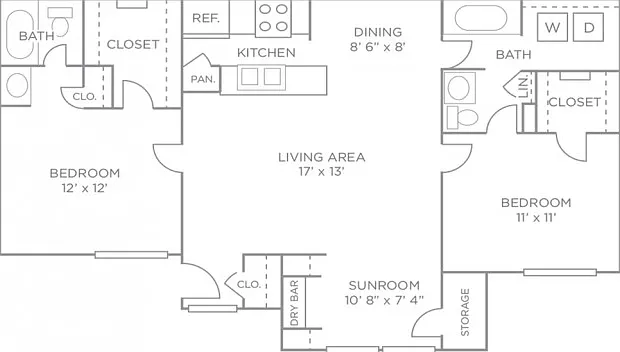 Two-Bedroom Luxury Two-Bedroom Luxury