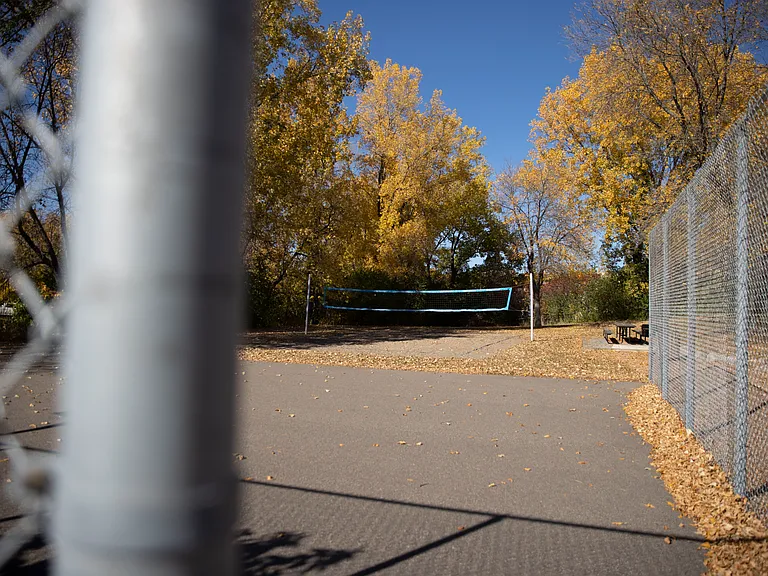 Community volleyball court