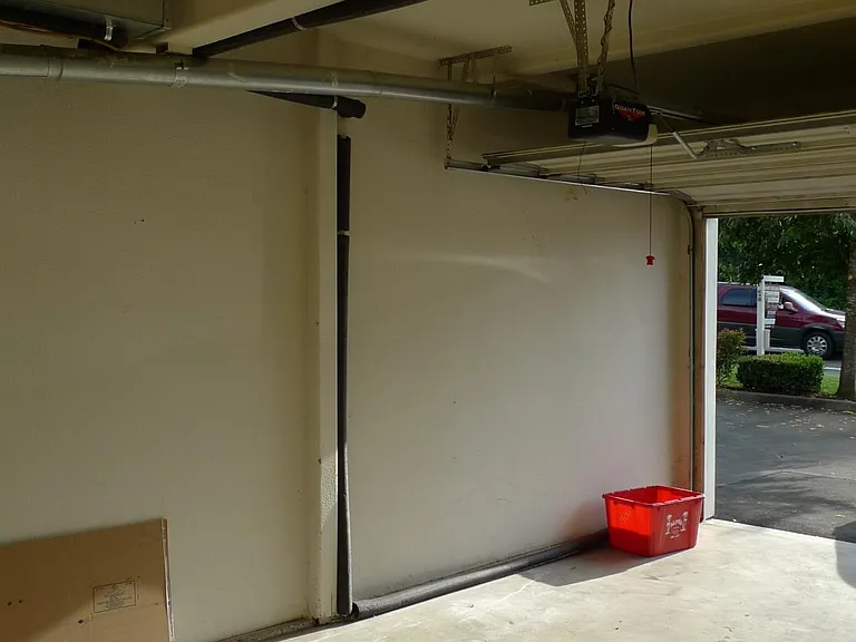 single car garage with remote opener