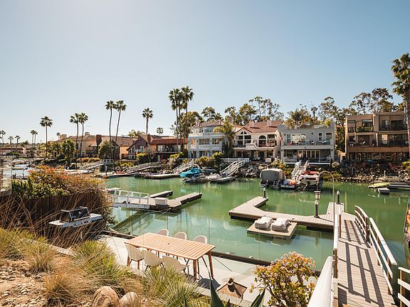 Boat dock with sports equipment for resident usage