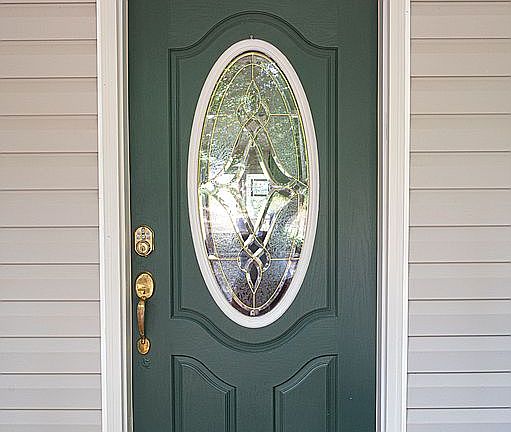 Keypad entry w fresh paint