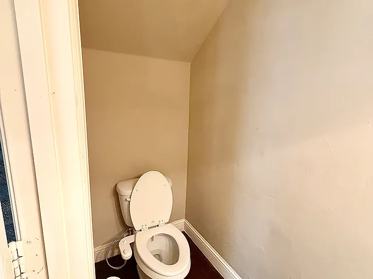Half bath on the first floor