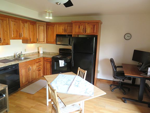 Kitchen, extendable table and work area