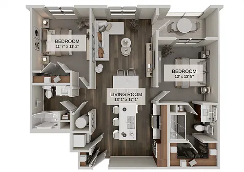 Floor plan The Legacy Summit (B1D)