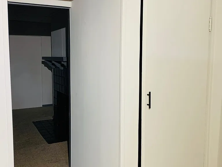 2 closets entrance to bedroom