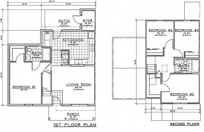 Floor plan 4 Bedroom Unit