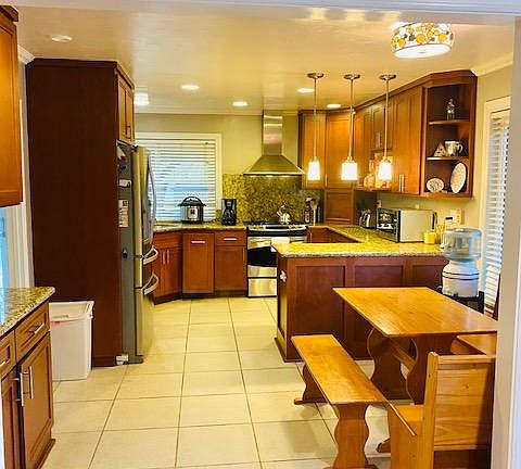Custom Kitchen with granite countertop