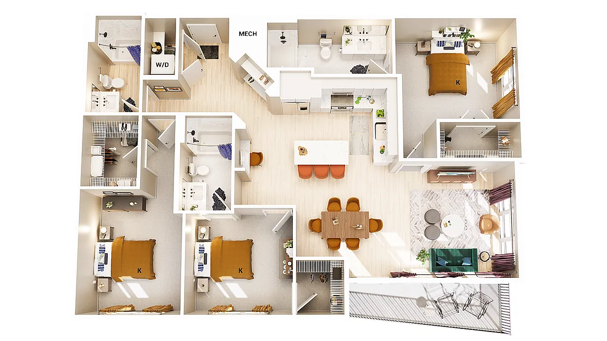 Floor plan C1A-HC
