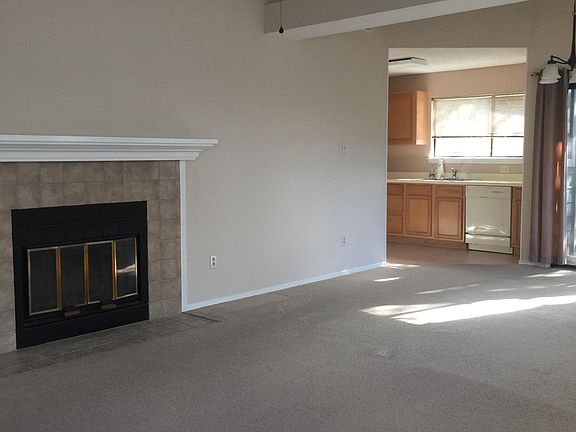Newly remodeled and painted living room and kitchen