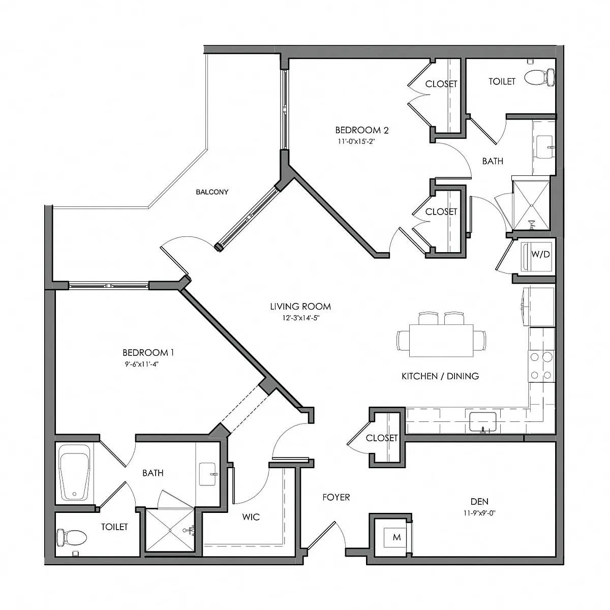 Floor plan Aspen BD5-B