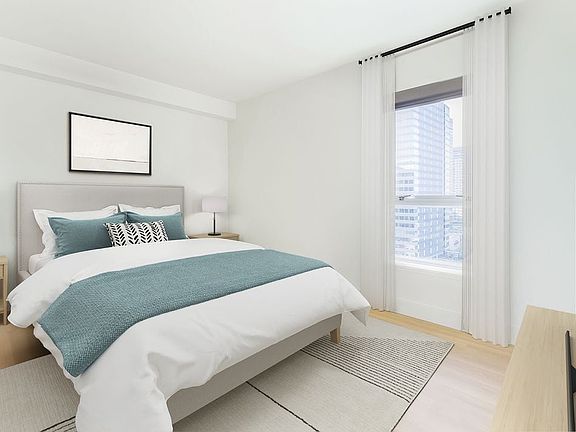 Renovated Package I bedroom with hard surface flooring