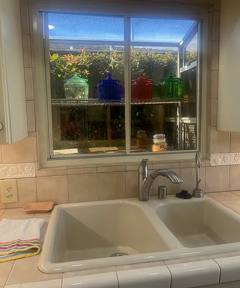 kitchen sink area