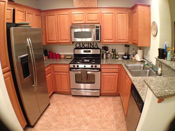 Kitchen with granite counter