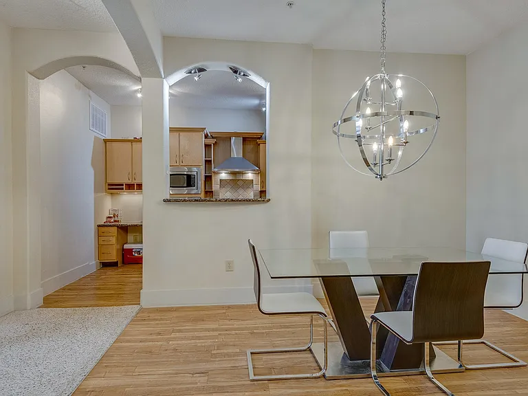 View of Dining room and Kitchen