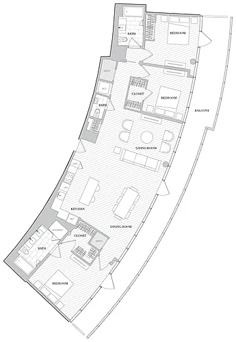 Floor plan 3 Bed 2 5 Bath B3 5A