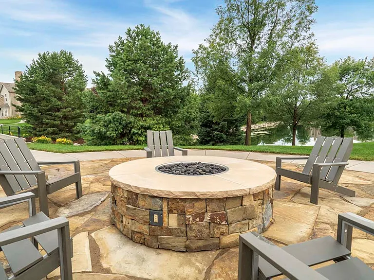 Grab some friends and sit around our cozy firepit.
