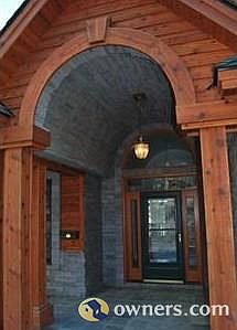 Entry custom stonework