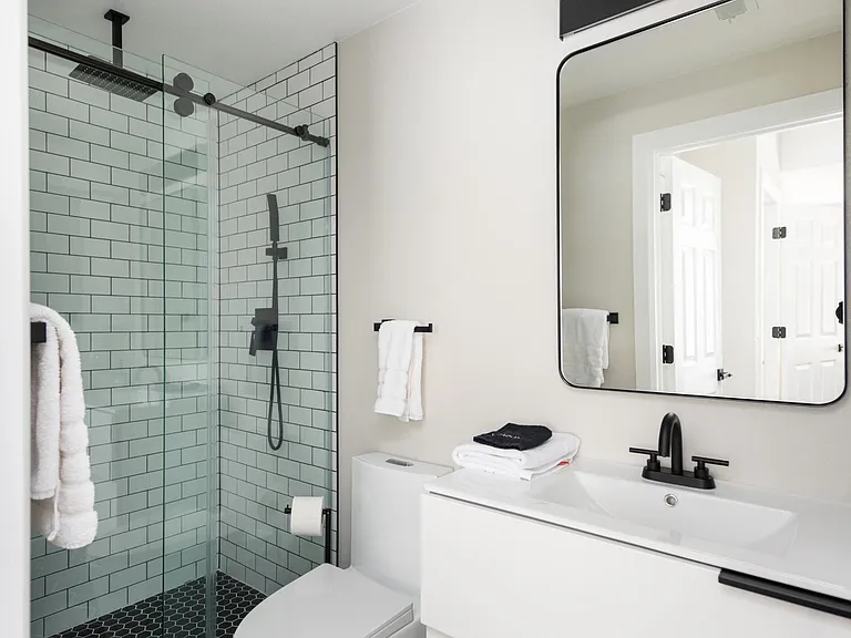 Basement master bathroom