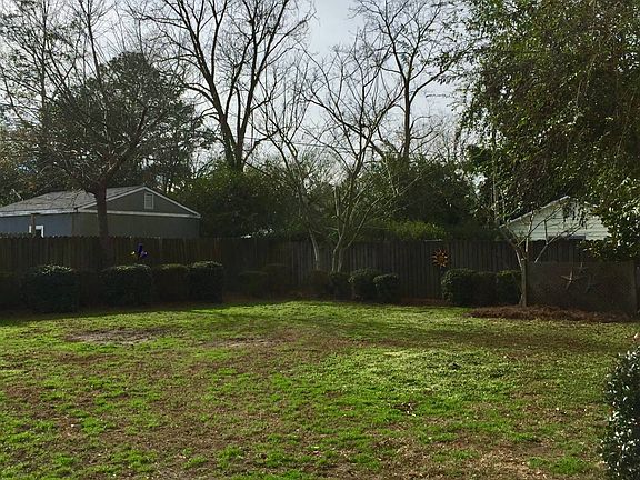 Fenced in backyard